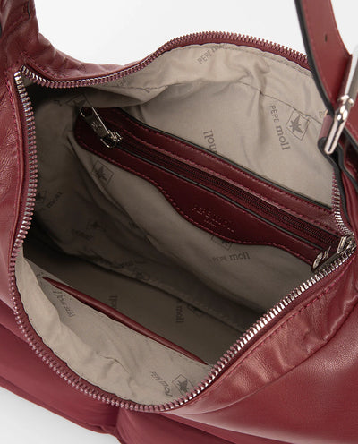 Bolso Hobo Pepe Moll Leonor Burdeos