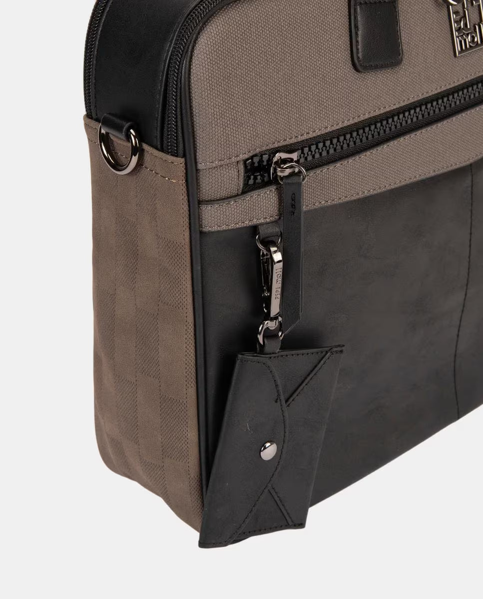 Bolso porta ordenador Pepe Moll Noelia Tri-Black