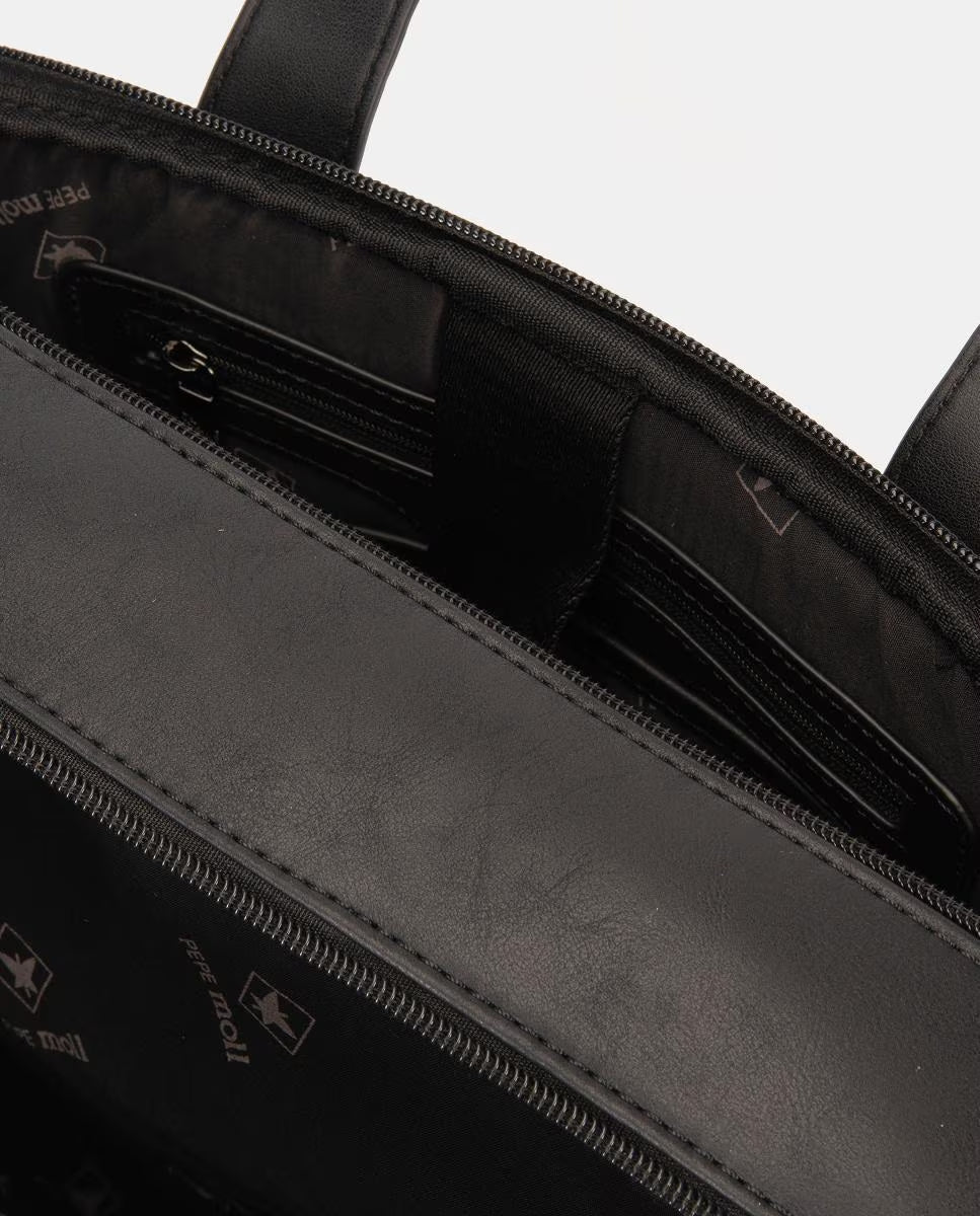 Bolso porta ordenador Pepe Moll Noelia Tri-Black