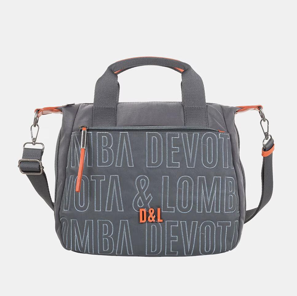 Bolso con Bandolera Devota & Lomba Border color Gris