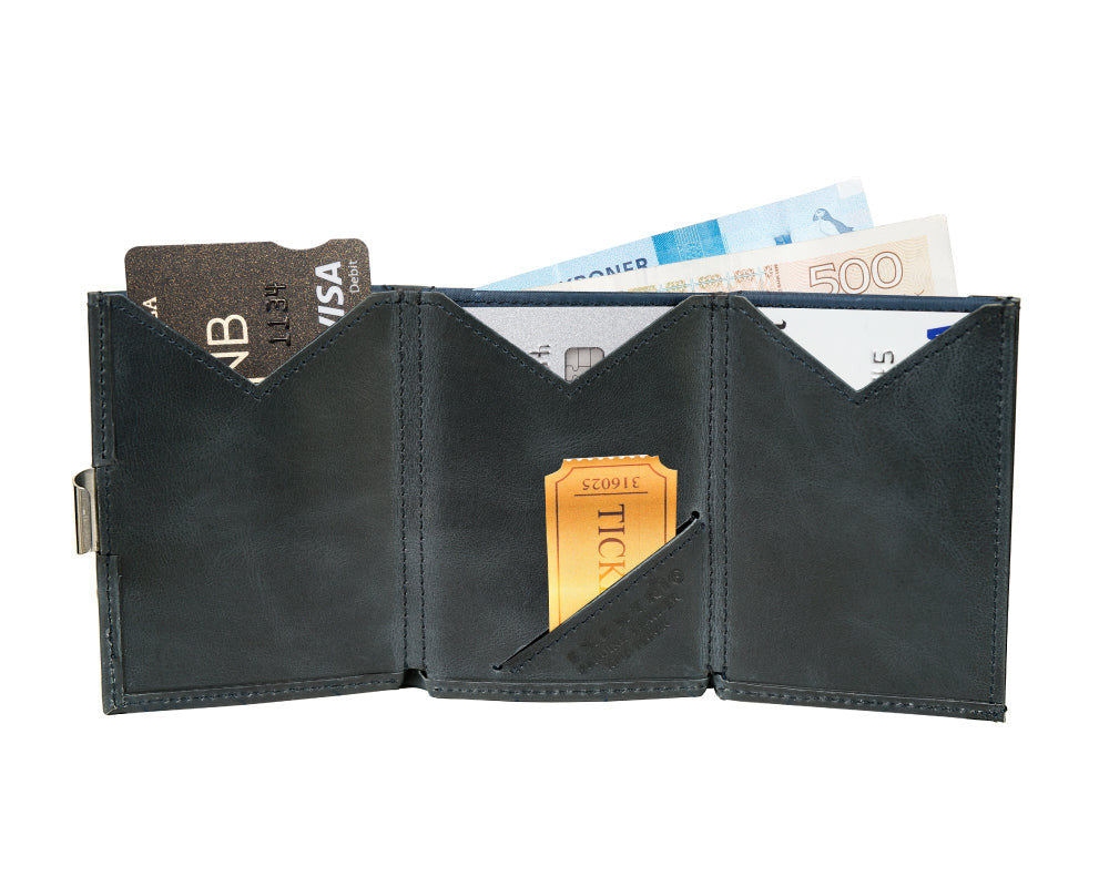 Blauer RFID-Schutz-Geldbörsen-Kartenhalter